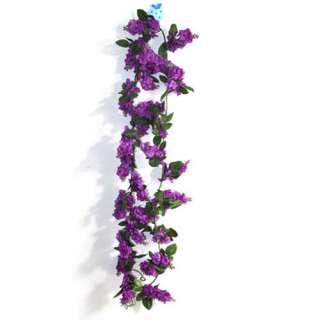 Purple Wisteria Garland Wedding Flowers Silk Flowers  