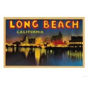   California   Large Letter Scenes Giclee Poster Print