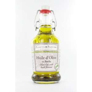 Basil flavoured olive oil 6.8 fl. oz. bottle