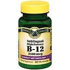 Sublingual High Potency Vitamin B 12 2500mcg,60 Microlo