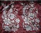 ART SILK Antique Vintage Sari Fabric 4y Off White coffe