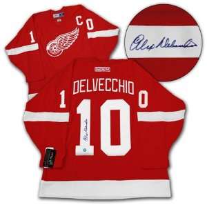  ALEX DELVECCHIO Detroit Red Wings SIGNED Hockey Jersey 