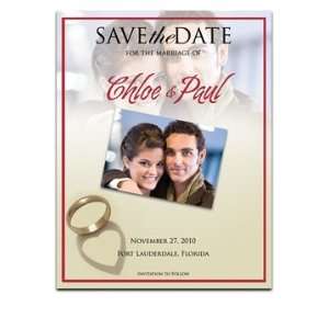    70 Save the Date Cards   Cherish Ring Heart