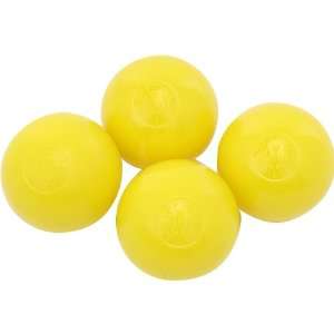  Mylec Yellow Cold Roller Hockey Balls   4 Pack