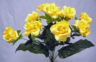   YELLOW ~ Soft Silk Wedding Flowers Bouquets Centerpieces Bridal  