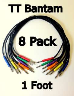   Balanced Patch Cables NEW   Tiny Telephone 1 Foot Studio Leads  