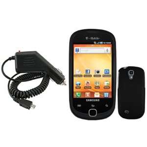   Faceplate Cover + Rapid Car Charger for Samsung Gravity Smart T589