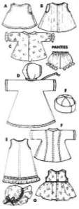   Doll Clothes Pattern 9061   20 ~ Chatty Cathy   Ruthie   Tiny Tears