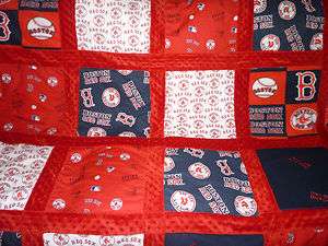 Boston Red Sox toddler quilt~blanket~Crib~stroller Comforter  