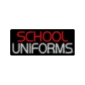  School Uniforms Outdoor LED Sign 13 x 32