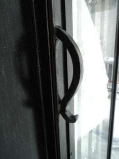 Wrough iron doors, single arched iron door  