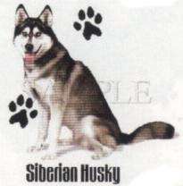 SIBERIAN HUSKY DOG CARDIGAN SWEATER  