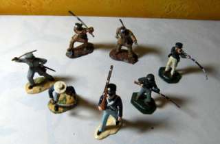 Toy plastic Soldiers. Marx?Civil War?Mexican Army?Arab?Indians? Set 7 