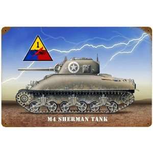  Sherman Tank M4 Military Sign