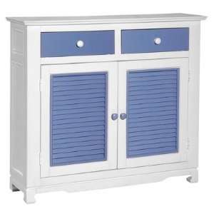  Sideboard in White & Bahama Blue Furniture & Decor