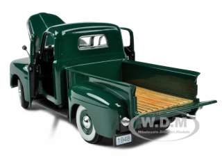 Brand new 132 scale diecast model of 1948 Ford F 1 Pickup Truck Green 