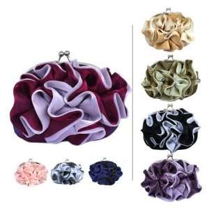   Silk Shell With Applique Evening Bag Handbag Purse Clutch Beauty