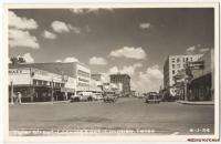 RPPC   LONGVIEW TX   Tyler Street Looking East 1940s  