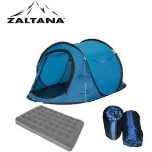  POP UP TENT WITH AIR MATTRESS(DOUBLE) AND 2PCS 3LB SLEEPING 