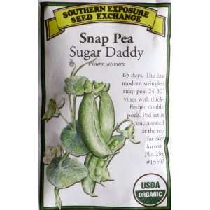  Sugar Daddy Snap Pea Certified Organic Seeds 28 Grams 