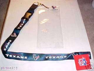 Houston Texans NFL Ticket Holder Lanyard & Logo Pin  