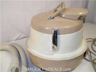   CANISTER SWIVEL TOP VACUUM w/ ATTACHMENTS BAGS WoRkS SeE VIDEO  