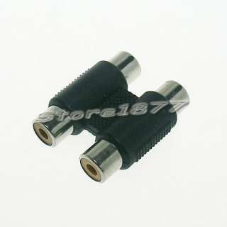 2pcs 2RCA Female to 2RCA Female Connector Adapter s621  