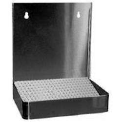 19 Wall Mount Drip Tray   Stainless Steel   With Drain 845033007493 