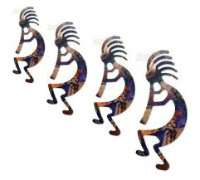   Southwestern Musical Kokopelli Laser Cut Metal Wall Art ~ Size Choice