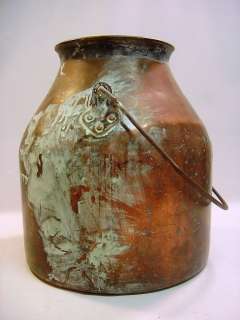   1800s Solid Copper Milk / Water Container / Bucket / Pot  