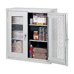  Expanded Metal Wall Mount Cabinet 36x12x30   Light Gray 