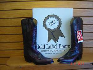   mens Tony Lama cherry goatskin leather western boot size 8.5 D  