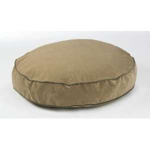   Super Soft Round Bed (Sueded Cashew, Small (28in))