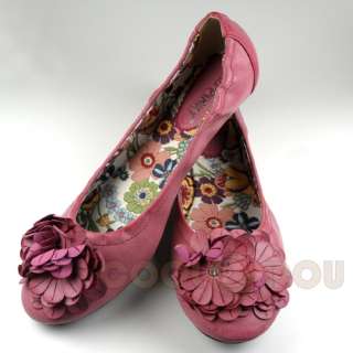 New Womens Fashion Casual Flats Shoes Pink All Size  