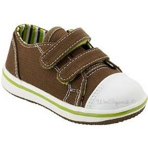  Hook n loop Dark Brown Tennis Shoe Size 5 Baby