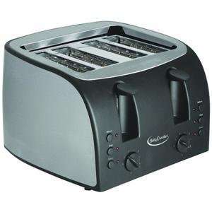   Crocker Platinum Stainless Steel 4 Slice Toaster