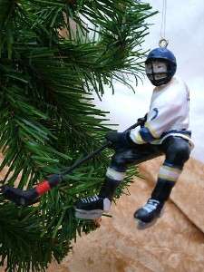 New Ice Hockey Skates Player Stick Christmas Ornament  