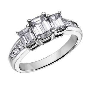  Diamond Engagement Ring and Three Stone Anniversary Ring 1 