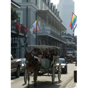 Bourbon Street, French Quarter, New Orleans, Louisiana, USA Stretched 