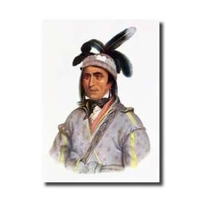   Chief 1825 Illustration From the Indian Tribes Of Nor Giclee Print