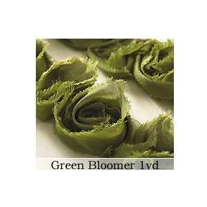 Bloomers Fabric Flower Trim Green Arts, Crafts & Sewing