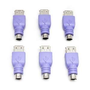   Keyboard USB to PS2 PS/2 Adapter Converter 6 Pack Electronics