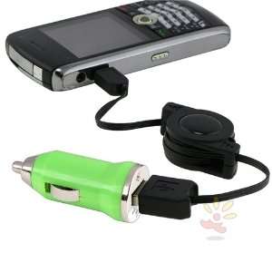  Green Universal USB Mini Car Charger Adapter  Players 