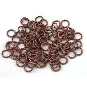  Open Round Jump Rings   100pc Antique Copper Plate 