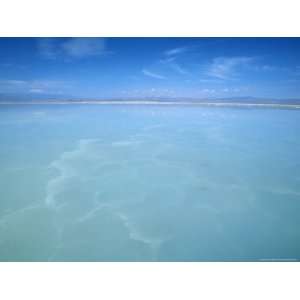 Salt Laden Water of Lagunada Salada in the Salar de Atacama, Salt Flat 