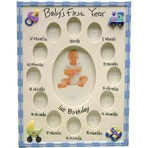 A1 Gifts   Babys Boys First Year Photo Frame  Toys 