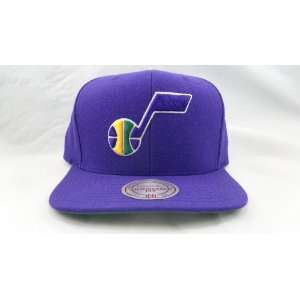   & Ness Wool Solid Snapback Utah Jazz Purple