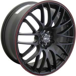 Black Red Wheel / Rim 5x112 & 5x120 with a 35mm Offset and a 72.64 Hub 