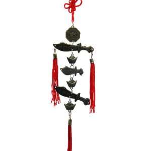  Brass Feng Shui Wind Chime for Home Garden & Car 